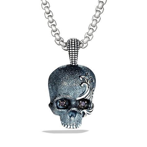David yurman skull amulet necklace